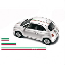 Decal to fit Fiat 500 windscreen roof decal set Abarth 3 pcs.