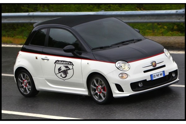 Decal to fit Fiat 500 Abarth side decal set 2 pcs. shield