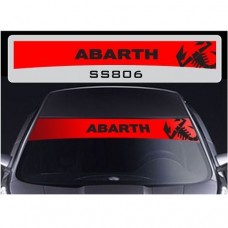 Aufkleber passend für Fiat Abarth Skorpion Frontscheiben Sonnenblendstreifen Aufkleber