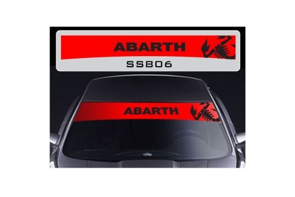 Decal to fit Fiat Abarth Skorpion windscreen striscia decal