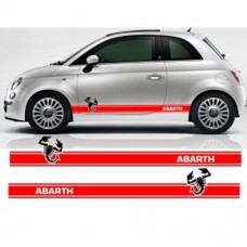 Decal to fit Fiat 500 Abarth side decal set 2 pcs. 180 cm