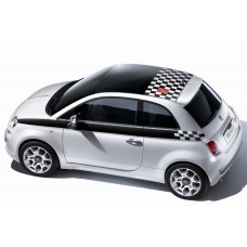 Decal to fit Fiat 500 side decal and roof decal 3 pcs. set