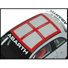 Decal to fit Fiat 500 Assetto Corsa roof decal Abarth