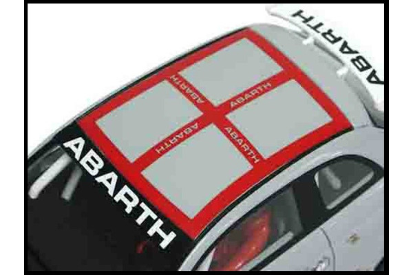 Aufkleber passend für Fiat 500 Assetto Corsa Dach Aufkleber Abarth