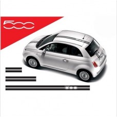 Decal to fit Fiat 500 windscreen roof decal set Abarth 3 pcs.