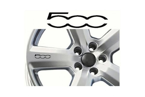 Decal to fit Fiat 500 rim- window- brake caliper- mirror decal - 50mm - 8 pcs in Set