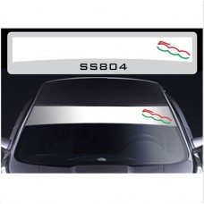 Decal to fit Fiat 500 windscreen striscia decal