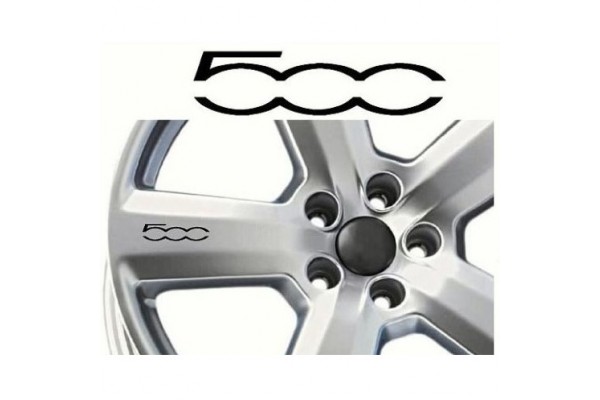 Decal to fit Fiat 500 rim- window- brake caliper- mirror decal - 8 pcs in Set