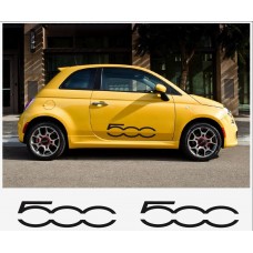 Decal to fit Fiat 500 side decal - 2 pcs in Set 80cm