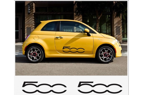 Decal to fit Fiat 500 side decal - 2 pcs in Set 80cm