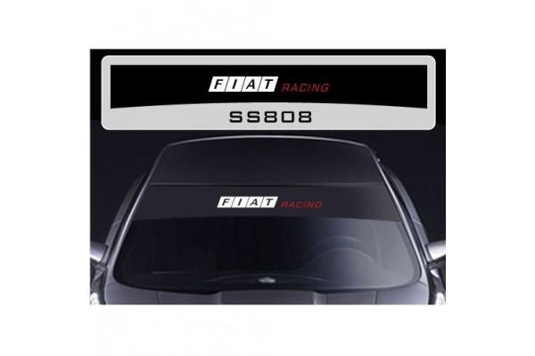 Decal to fit Fiat Racing windscreen striscia decal