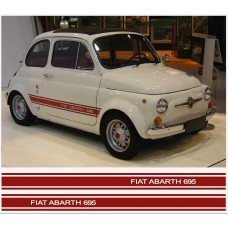 Aufkleber passend für Fiat 500 ABARTH 695 Seitenaufkleber 2Stk. Satz