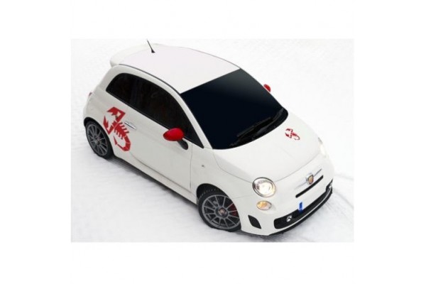 Decal to fit Fiat 500 side decal set Abarth Scorpion Skorpion 4 pcs.