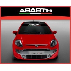 Aufkleber passend für Fiat Abarth italienische Flagge Frontscheiben Sonnenblendstreifen Aufkleber