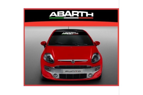 Decal to fit Fiat Abarth italian Flag windscreen striscia decal