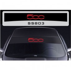 Decal to fit Fiat 500 windscreen striscia decal