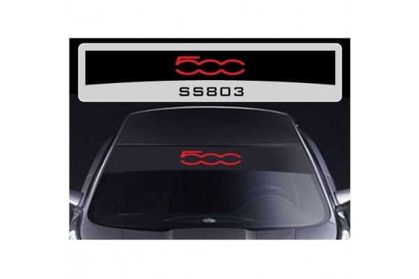 Decal to fit Fiat 500 windscreen striscia decal