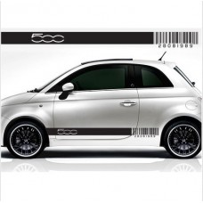 Decal to fit Fiat 500 side decal set custom number