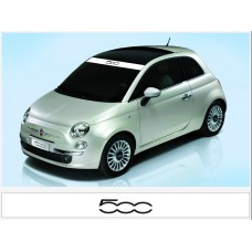 Decal to fit Fiat 500 windscreen striscia decal Abarth