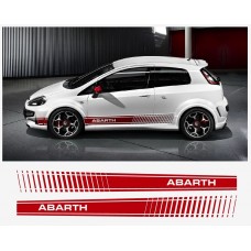 Decal to fit Fiat PUNTO ABARTH EVO Look side decal Abarth  180cm 2pcs. set