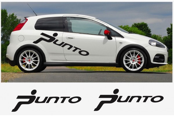 Aufkleber passend für Fiat PUNTO Seitenaufkleber 135cm 2Stk. Satz