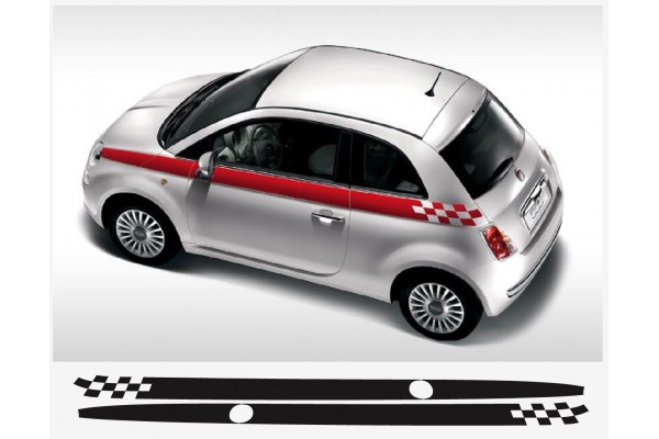 Decal to fit Fiat 500 side decal 2 pcs. set