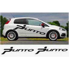 Aufkleber passend für Fiat PUNTO Seitenaufkleber 194cm 2Stk. Satz