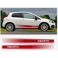 Aufkleber passend für Fiat PUNTO im ABARTH EVO Look Seitenaufkleber PUNTO Schriftzug 180cm 2Stk. Satz