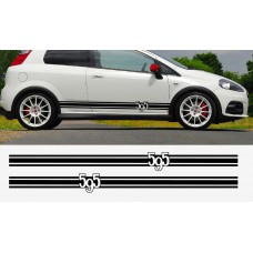 Decal to fit Fiat 500 ABARTH dashboard decal 2 pcs. 695