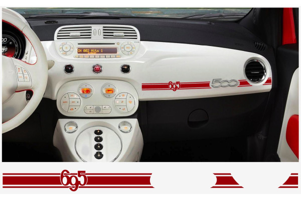 Decal to fit Fiat 500 ABARTH dashboard decal 2 pcs. SKORPIO