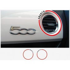 Decal to fit Fiat 500 ABARTH dashboard decal 2 pcs.