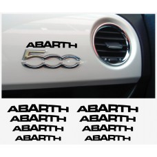 Decal to fit Fiat 500 ABARTH dashboard decal 2 pcs.