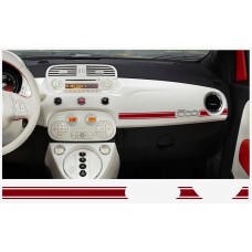 Decal to fit Fiat 500 dashboard decal 2 pcs.