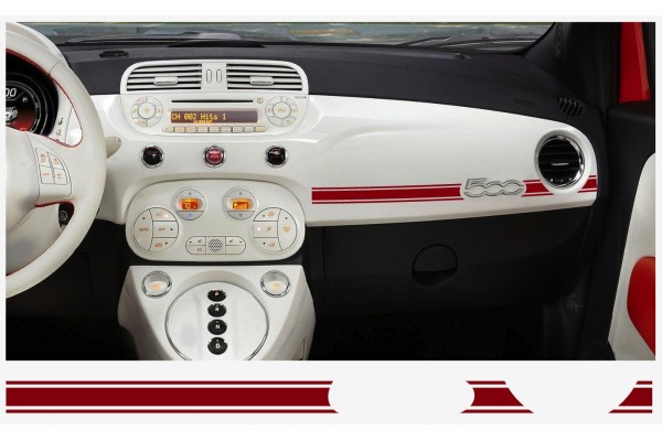 Decal to fit Fiat 500 dashboard decal 2 pcs.