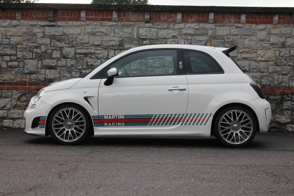 Aufkleber passend für Fiat 500 Abarth Martini Racing Aufkleber 4Stk. Seitenaufkleber Satz