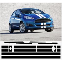 Decal to fit Ford Fiesta S1600 side decal 6pcs. set 5-Doors