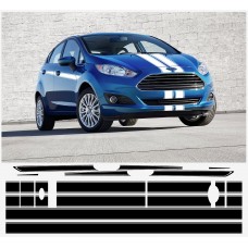 Decal to fit Ford Fiesta S1600 side decal 6pcs. set 5-Doors