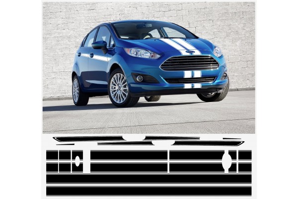 Decal to fit Ford Fiesta S1600 side decal 6pcs. set 5-Doors