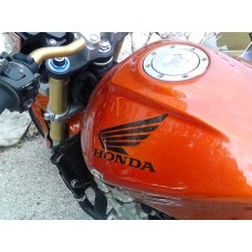 Aufkleber passend für Honda Motorrad Seitenaufkleber Aufkleber Satz 2 Stk. Tankaufkleber Flügel