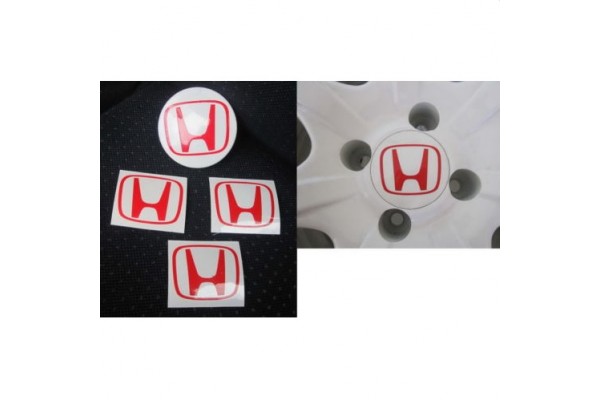 Decal to fit Honda rimdecal 4 pcs. set 45mm x 55mm