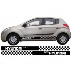 Aufkleber passend für Hyundai i20 Seitenaufkleber Aufkleber Satz