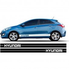 Decal to fit Hyundai i30 side decal sticker stripe kit