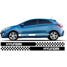 Aufkleber passend für Hyundai i30 Seitenaufkleber Aufkleber Satz