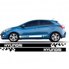 Decal to fit Hyundai i30 side decal sticker stripe kit