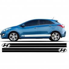 Decal to fit Hyundai i30 side decal sticker stripe kit