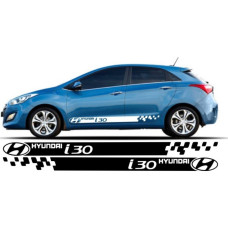 Decal to fit Hyundai i30 side decal sticker stripe kit