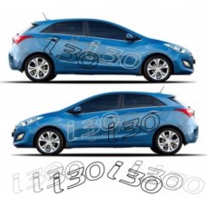 Decal to fit Hyundai i30 side decal sticker stripe kit