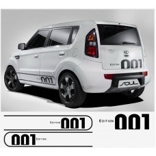 Decal to fit Kia Soul EDITION 001 Komplet set