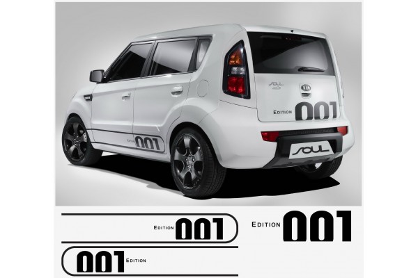 Decal to fit Kia Soul EDITION 001 Komplet set