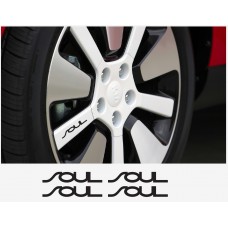 Decal to fit Kia Soul rim decals 4pcs.